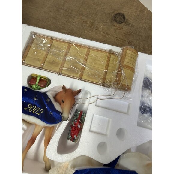 NIB 2002 Breyer Sugarplum & Peppermint Holiday Foals The Snow Day Set #700402 - Picture 12 of 13